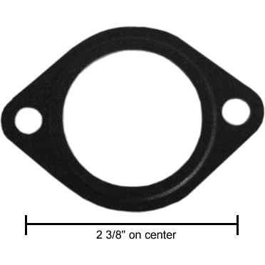 Thermostat gasket for a Kubota PowerTech Generator set.