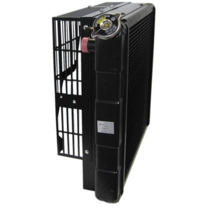 Side view of replacement radiator