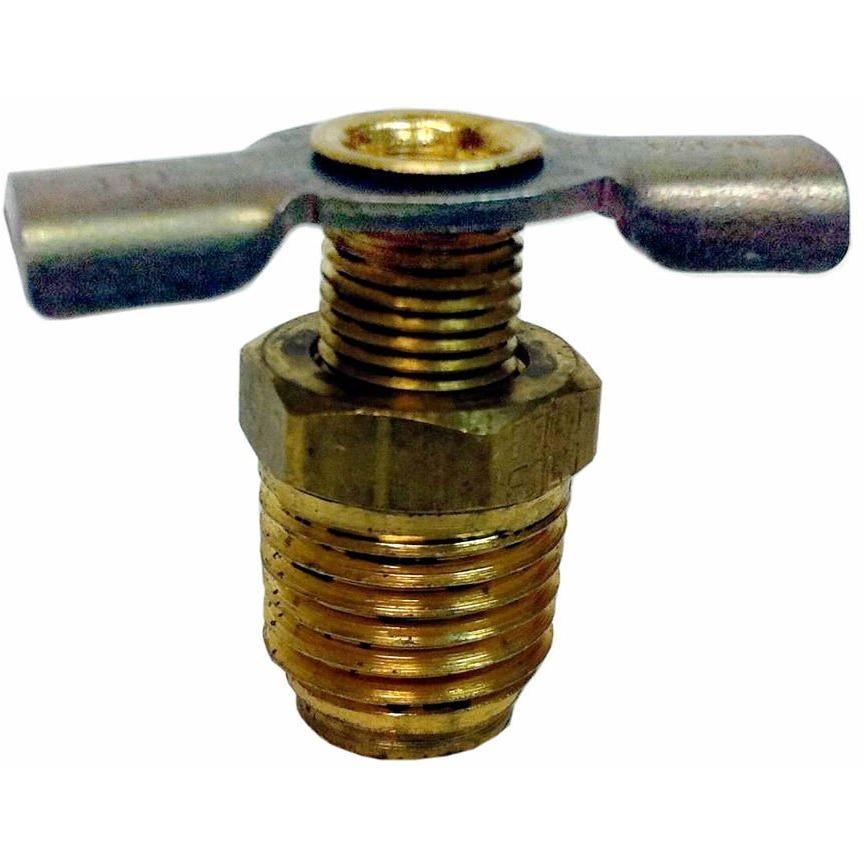 Brass draincock 1/4 straight.