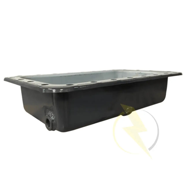 Kubota oil pan for a low profile diesel generator