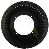 Top view of blower fan for pulley kit