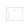 Mounting Plate for a TRP100 Remote Panel
