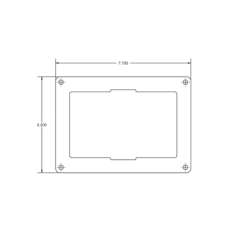 Mounting Plate for a TRP100 Remote Panel