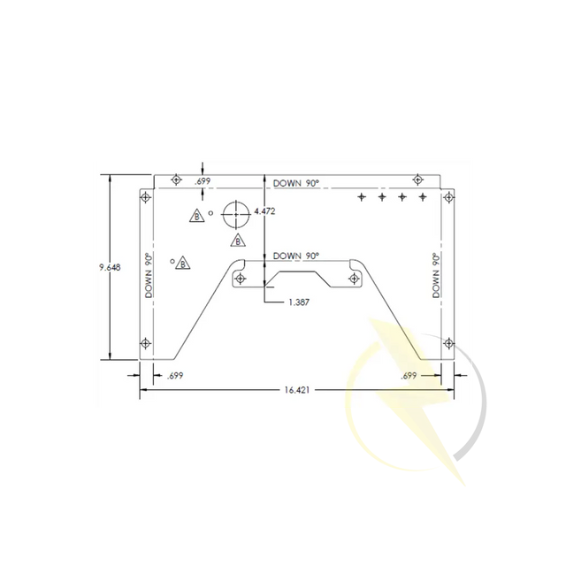 Mobile Generator front control box panel