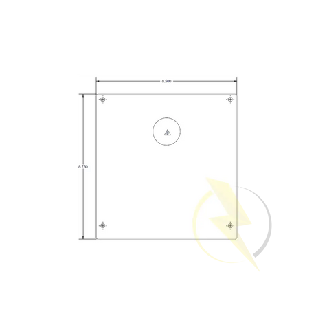 Non-service side panel for custom generator control box