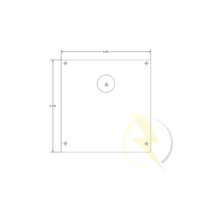 Non-service side panel for custom generator control box