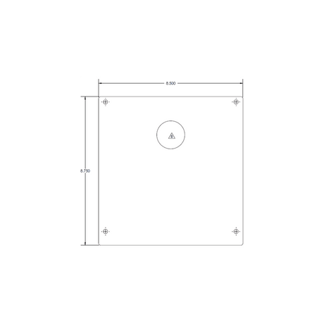 Non-service side panel for custom generator control box